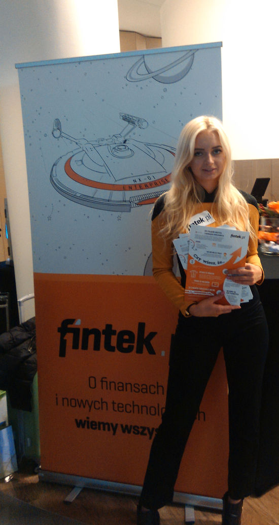 Źródło: fintek.pl Rollup Fintek.pl wraz z piękną Magdą na European Fintech Forum.