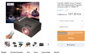 "Projektor" z Wish