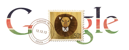 Google Doodle z okazji Dnia Niepodległości Kenii.
