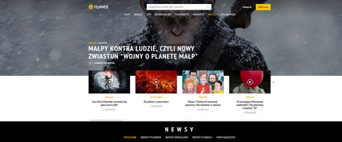 Nowa strona Filmwebu