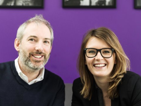 Współzałożyciele Azimo Micheal Kent i Marta Krupińska.