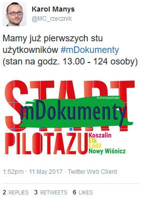 Karol Manys - twitter mDokumenty.
