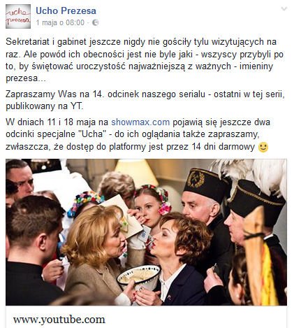 Ucho Prezesa tylko na ShowMax.