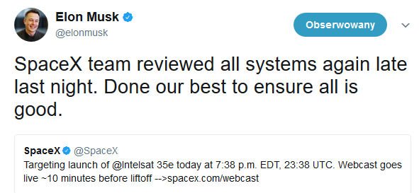 Elon Musk Falcon 9 SpaceX.
