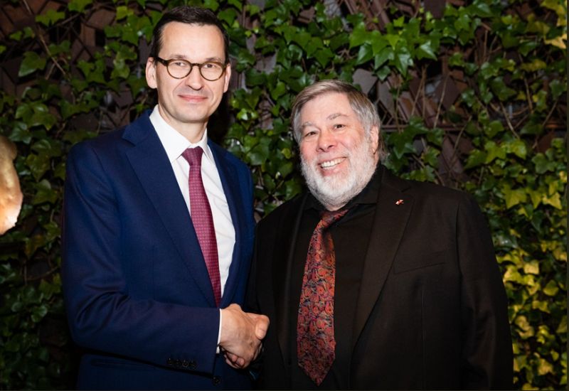 Morawiecki i Steve Wozniak