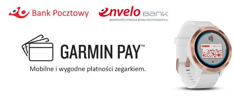 Płatności Garmin Pay już dostępne w Banku Pocztowym