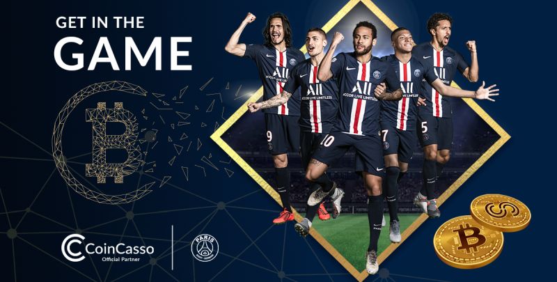Polska giełda kryptowalut CoinCasso sponsorem Paris Saint-Germain