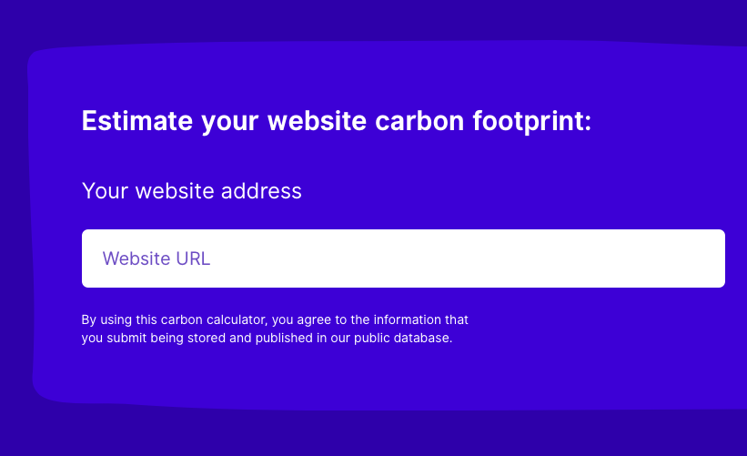 Website Carbon Calculator