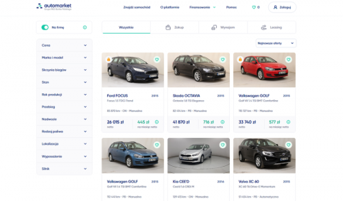 Automarket screen