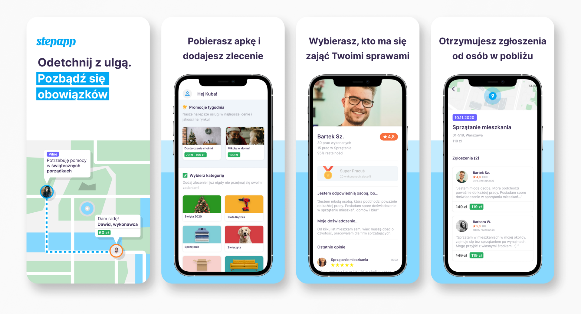 stepapp drobne prace w okolicy jak to dziala